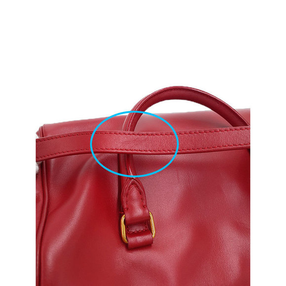 Saint Laurent Paris Baby Duffle Bag 2way Red - Picture 7 of 9